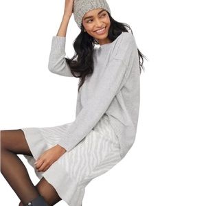 NWT Dolan Left Coast Zebra Ruffle Knit Mini Skirt (B)